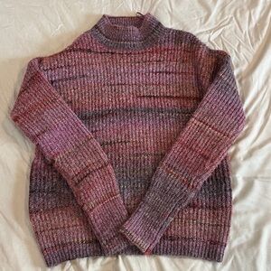 Christian Siriano Pink and Purple Knit Sweater